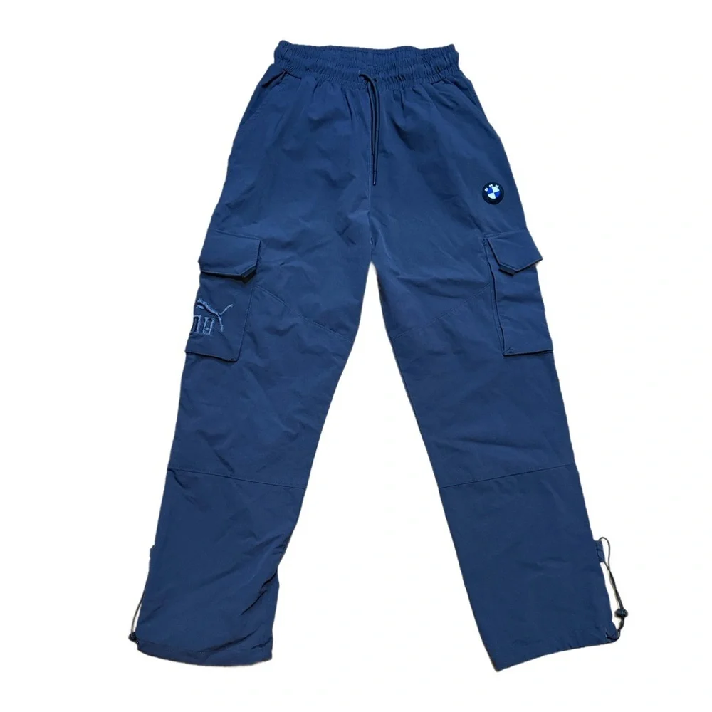 BMW Kids Navy Joggers with Cargo Pockets Puma x BMW Motorsport track pants
